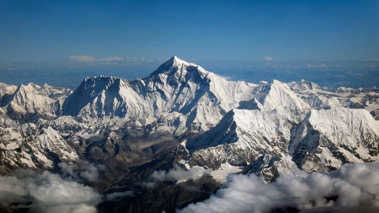 Mount Everest from the air