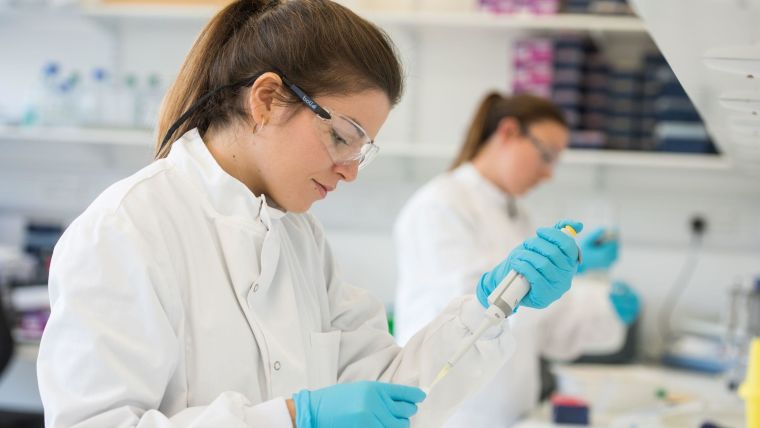 Female scientist in the lab